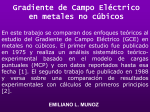 Gradiente de Campo Electrico en metales no cubicos