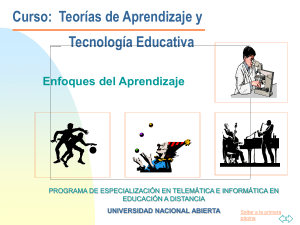 Enfoques del Aprendizaje - Especialización en Telemática e