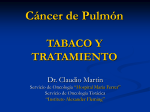 Tratamiento del Cáncer de pulmón y tabaquismo: Dr. Claudio Martín