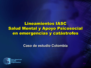 Guía IASC :Salud Mental y Apoyo Psicosocial en emergencias