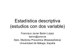 Estadística descriptiva (estudios con una variable)