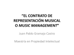 el contrato de representación musical o music management