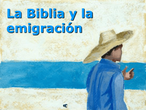 La Biblia y la emigración