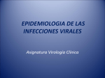 EPIDEMIOLOGIA DE LAS INFECCIONES VIRALES