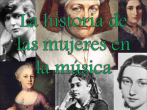 La historia de la música en la mujer