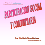 Participacion social y comunitaria
