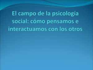 La psicología social: una definición operativa.