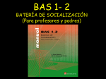BAS 1- 2 BATERÍA DE SOCIALIZACIÓN (Para profesores y padres)