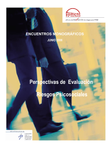 Encuentros Monográficos- Perspectivas de Evaluación Riesgos