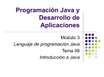 Tema 07 – Introducción a Java