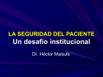 Dr. Héctor Maisuls – Seguridad de Pacientes