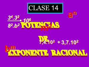 Clase 14: Potencias de Exponente Racional EGE