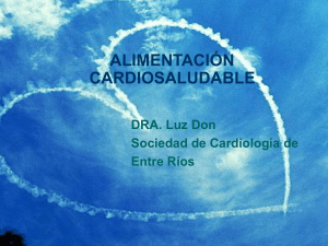 alimentación cardiosaludable - Federación Argentina de Cardiología