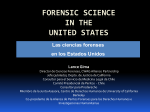 Las ciencias forenses en Estados Unidos