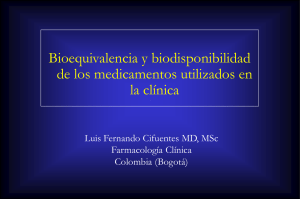 La Equivalencia Biologica de los Medicamentos