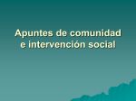 Apuntes de comunidad e intervención social