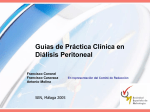 Guías de Práctica Clínica en Diálisis Peritoneal Francisco Coronel