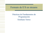 Formato de E/S en streams