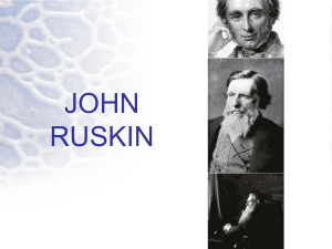 John Ruskin. Escritor, crítico, artista y filósofo.