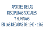 Aportes de las Disciplinas Sociales y Humanas Archivo
