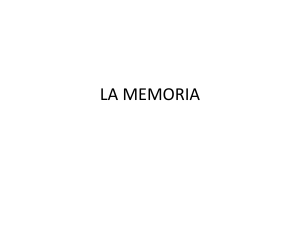 LA MEMORIA - Alarcosfilosofia