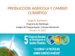 Producción agrícola y Cambio Climático