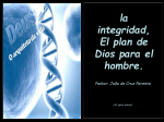 la integridad, El plan de Dios para el hombre. Pastor. João da Cruz