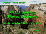 XXIII Domingo del Tiempo Ordinario, Ciclo A. Salmo Responsorial