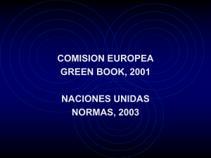Libro verde Comisión Europea