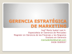 gerencia estratégica de marketing