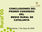 Diapositiva 1 - Congrés del mon rural de Catalunya