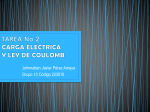 TAREA No 2 CARGA ELÉCTRICA Y LEY DE COULOMB