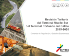 presentación revisión tarifaría del terminal muelle sur 2015