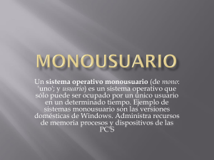 sistema operativo monousuario