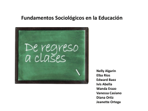Presentacion Fundamentos sociologicos en la educacion