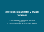 Identidades musicales y grupos humanos