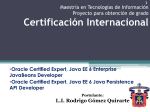 Proyecto para obtención de grado Certificación Internacional