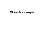 ¿Qué es la sociología?