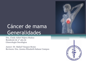 Cáncer de mama Generalidades