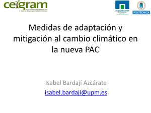 Medidas de adaptación y mitigación al cambio climático en la nueva