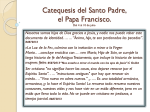 Catequesis II del Papa Fco.