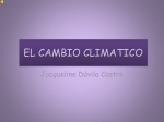 EL CAMBIO CLIMATICO