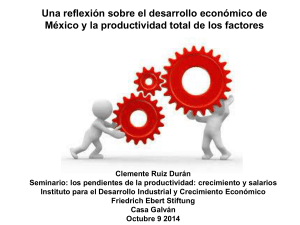 Statu quo de la productividad total de los