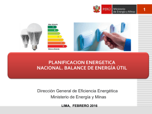 planificación energética nacional