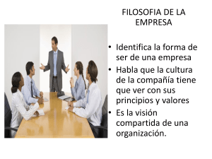 FILOSOFIA DE LA EMPRESA