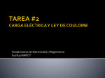 TAREA #2 CARGA ELÉCTRICA Y LEY DE COULOMB