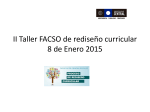 Presentación Taller FACSO de rediseño curricular