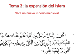 Tema 2: la expansión del Islam