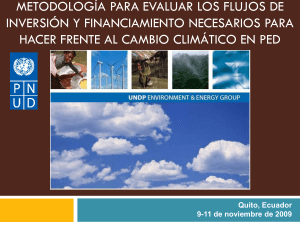 Escenario de mitigación/adaptación