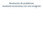 Resolución de problemas ecuaciones